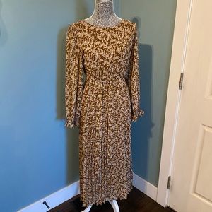 Brown and Cream Dress